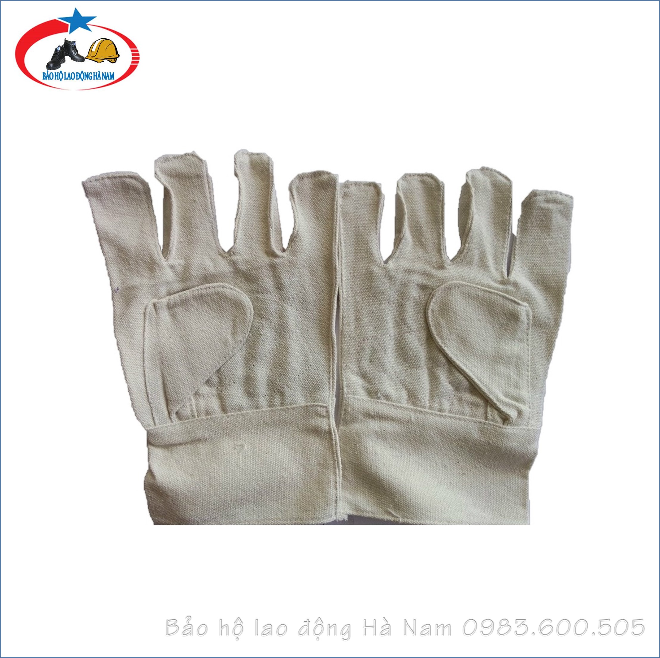 Găng tay vải bạt bảo hộ Mẫu GT03